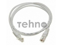 Патч-корд LANMASTER LSZH UTP кат.5e, 0.5 м, серый