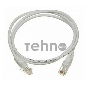 Патч-корд LANMASTER LSZH UTP кат.5e, 0.5 м, серый