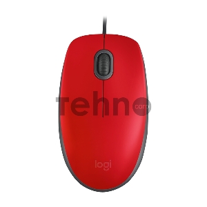 Мышь Logitech Mouse M110 Silent USB Red Ret