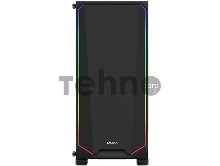 Корпус ZALMAN K1 Rev.B, ATX, BLACK, WINDOW, EDGE RGB DESIGN, 2x3.5