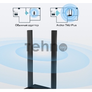 Адаптер TP-Link AC1300Mbps Dual-band High-Gain wireless USB adapter, 867Mbps at 5G and 400Mbps at 2.4G, two high gain antennas, USB 3.0, USB extension cable, support wave 2 MU-MIMO, full compatible with Windows and macOS.