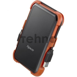 Внешний жесткий диск 2.5 1TB Apacer AC630 AP1TBAC630T-1 USB 3.1, IP55, Win/Mac/Linux, Military Grade, Black/Orange, Retail Внешний жесткий диск 2.5 1TB Apacer AC630 AP1TBAC630T-1 USB 3.1, IP55, Win/Mac/Linux, Military Grade, Black/Orange, Retail