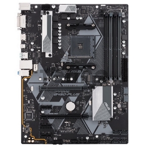 Материнская плата ASUS PRIME B450-PLUS, ATX B450, 4*DDR4, DVI+HDMI, CrossFireX, SATA3 + RAID, Audio, Gb LAN, USB 3.1*7, USB 2.0*6, COM*1 header (w/o cable)