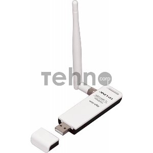 Адаптер TP-Link SOHO TL-WN722N 150Mbps High Gain Wireless N USB Adapter with Cradle, Atheros, 1T1R, 2.4GHz, 802.11n/g/b, 1 detachable antenna