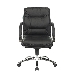 Кресло руководителя Бюрократ T-9927SL-LOW/BLACK низкая спинка черный кожа крестовина хром, фото 4