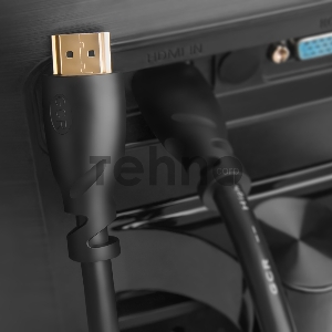 Кабель Greenconnect 3.0m HDMI версия 1.4, черный, OD7.3mm, 30/30 AWG, позолоченные контакты, Ethernet 10.2 Гбит/с, 3D, 4K, GCR-HM310-3.0m, экран Greenconnect Кабель 3.0m HDMI версия 1.4, черный, OD7.3mm, 30/30 AWG, позолоченные контакты, Ethernet 10.2 Гби