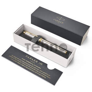 Ручка перьевая Parker IM Premium F323 (1931684) Grey GT F перо сталь нержавеющая подар.кор. Ручка перьевая Parker IM Premium F323 (1931684) Grey GT F перо сталь нержавеющая подар.кор.