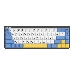 Клавиатура беспроводная Dareu EK868 White-Blue-Yellow (белый/синий/желтый), подключение: проводное+Bluetooth, свитчи: ультратонкие Kailh-Dareu Red (linear), фото 3