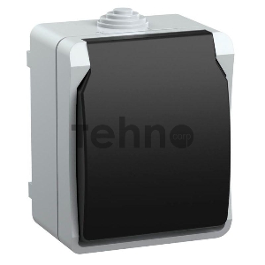 Розетка ИЭК Форс РСб20-3-ФСр  1м с/з открытой установки