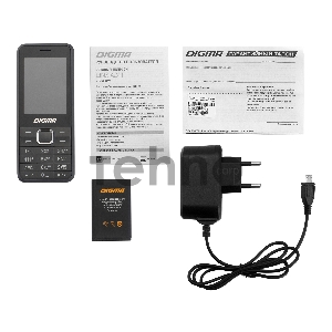 Мобильный телефон Digma A241 Linx 32Mb серый моноблок 2.44 240x320 GSM900/1800