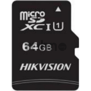 Флеш карта microSDHC 64GB Hikvision HS-TF-C1(STD)/64G/Adapter <HS-TF-C1(STD)/64G/Adapter>  (с SD адаптером) R/W Speed 92/30MB/s , V30