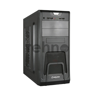 Корпус Miditower Exegate EX278390RUS Exegate CP-603 Black, ATX, <CP350W, 80mm>, 2*USB+2*USB3.0, Audio