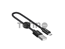 Кабель USB 2.0 hoco X35, AM/MicroBm, черный, 0,25м