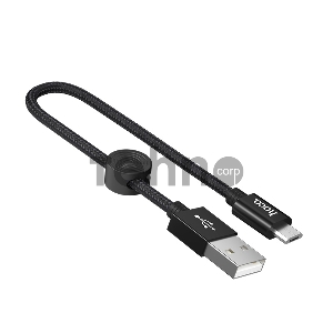 Кабель USB 2.0 hoco X35, AM/MicroBm, черный, 0,25м
