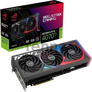 Видеокарта Asus ROG-STRIX-RTX4070TI-O12G-GAMING /RTX4070TI,HDMI*2,DP*3,12G,D6X (90YV0II0-M0NA00) /RTX4070TI,HDMI*2,DP*3,12G,D6X (90YV0II0-M0NA00)