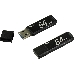 Флеш Диск Netac U351 64Gb <NT03U351N-064G-20BK>, USB2.0, с колпачком, металлическая чёрная, фото 2