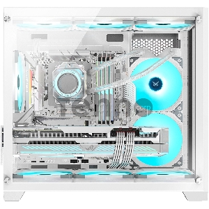 Корпус Formula Crystal Z5 белый без БП mATX 11x120mm 2xUSB2.0 1xUSB3.0 audio bott PSU