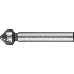 Зенкер ЗУБР 29730-6  ЭКСПЕРТ конусный стальP6M5 d12.4х56мм d8мм для раззенковки М6, фото 2