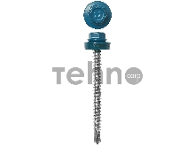 Саморезы СКД кровельные, RAL 5009 небесно-голубой, 70 х 4.8 мм, 800 шт, для деревянной обрешетки, ЗУБР