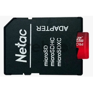 Флеш карта MicroSD card Netac P500 Extreme Pro 64GB, retail version w/SD adapter