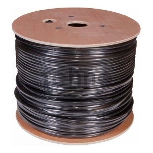 Кабель сетевой Buro FTP 4 пары cat5E solid 0.50мм Cu 305м черный стальной трос