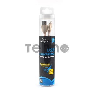 Кабель Cablexpert для Apple CC-U-APUSB01Gd-3M, AM/Lightning, серия Ultra, длина 3м, золотой, блистер