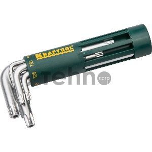 Набор ключей KRAFTOOL 27433-1_z01  expert корот. cr-mo сталь держ.-рук. t10-t50.8 пред