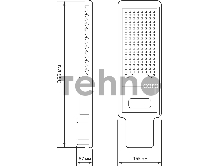 Светильник консольный Gauss 629536350 50Вт ламп.:50шт черный