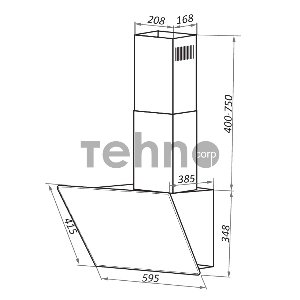 Вытяжка каминная Maunfeld Eagle 60 белый стекло управление: сенсорное (1 мотор)