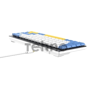Клавиатура беспроводная Dareu EK868 White-Blue-Yellow (белый/синий/желтый), подключение: проводное+Bluetooth, свитчи: ультратонкие Kailh-Dareu Brown (tactile) Клавиатура беспроводная Dareu EK868 White-Blue-Yellow (белый/синий/желтый), подключение: проводное+Bluetooth, свитчи: ультратонкие Kailh-Dareu Brown (tactile)