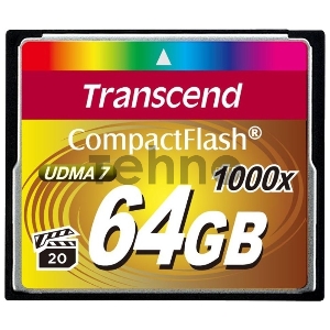 Флеш карта CF 64Gb Transcend TS64GCF1000 (1000X) Флеш карта CF 64Gb Transcend TS64GCF1000 (1000X)