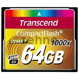 Флеш карта CF 64Gb Transcend TS64GCF1000 (1000X)