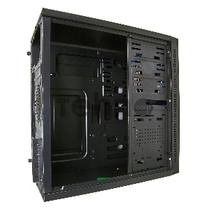 Корпус Minitower Exegate QA-412U Black, mATX, <XP350, Black, 120mm>, 2*USB+2*USB3.0, Audio