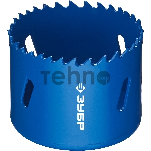 Коронка биметаллическая ЗУБР ЭКСПЕРТ 29531-057_z01, быстрорежущая сталь, глубина сверления до 38мм, d-57мм