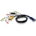 Кабель ATEN KVM Cable 2L-5305U Кабель для KVM: USB(Am)+DB15(m)+2*Audio (PC) -на- SPHD15(m)+2*Audio (KVM), 5м, фото 2