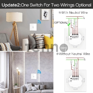 Выключатель MOES Gang Smart Switch ZS-B-EU3, Zigbee, 95-250 В