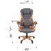 Chairman game 22 Игровое кресло серый/оранжевый (экокожа, регулируемый угол наклона, механизм качания), фото 5