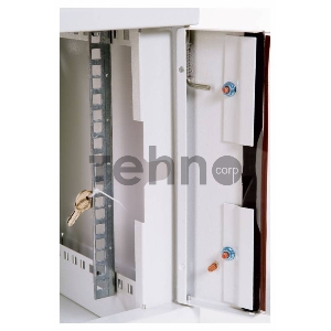 Шкаф настенный ЦМО ШРН-9.480 9U 600x480мм пер.дв.стекл несъемные бок.пан. 50кг серый