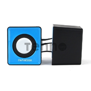 Акустическая система 2.0 Гарнизон GSP-100, синий/черный, 2 Вт, материал- пластик, USB - питание