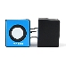 Акустическая система 2.0 Гарнизон GSP-100, синий/черный, 2 Вт, материал- пластик, USB - питание, фото 1