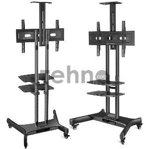 Стойка для телевизора с кронштейном ONKRON TS1552 40-70, мобильная, чёрная