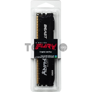 Память оперативная Kingston 4GB 1600MHz DDR3 CL10 DIMM FURY Beast Black
