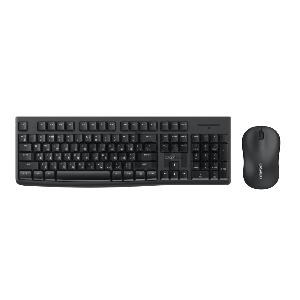 Комплект беспроводной Dareu MK188G Black (черный), клавиатура LK185G (мембранная, 104кл, EN/RU) + мышь LM106G (DPI 1200), ресивер  2,4GHz