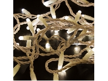 Гирлянда Нить 10м, с эффектом мерцания, белый ПВХ, 230В, цвет: Тёплый белый