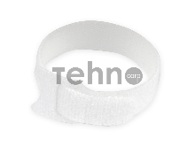 Хомуты-липучки на основе ленты Velcro® VT-145x11WT  145 x 11 мм, белые (12 шт.)