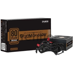 Блок питания Zalman ZM650-GVII, 650W, ATX12V v2.31, EPS, APFC, 12cm Fan, 80+ Bronze, Retail