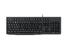 Клавиатура проводная Dareu LK185 Black (черный), мембранная, 104 клавиши, EN/RU, 1,8м, размер 440x147x22мм