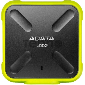 Внешний  твердотельный жесткий диск 3.3 256GB ADATA SD700 External SSD ASD700-256GU31-CYL USB 3.1 Gen 1, 440/440, IOPS 32/19K, MTBF 2M, 3D V-NAND TLC, 256MB, 200TBW, DWPD, IP68, Yellow, RTL