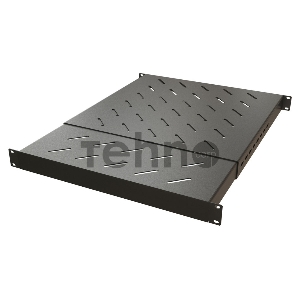 Полка стационарная Hyperline TSD3M-1U-650/1100-RAL9005 1U нагр.:150кг. 19