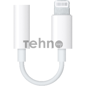 Переходник Apple для iPhone 7/7 Plus, Jack 3.5mm (m) - Lightning, белый MMX62ZM/A